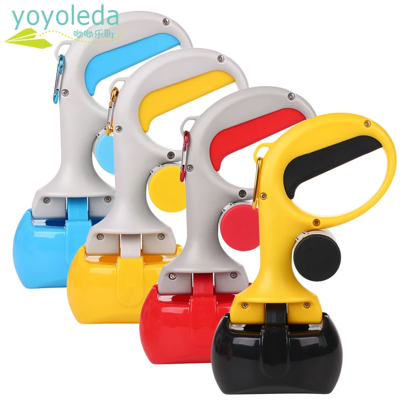 

Pet Portable Pooper Scooper +1 set Poop Bags Cat Shit Pickup Remover Outdoor Waste Cleaning Poop Pick Up Holder Cat Toilet