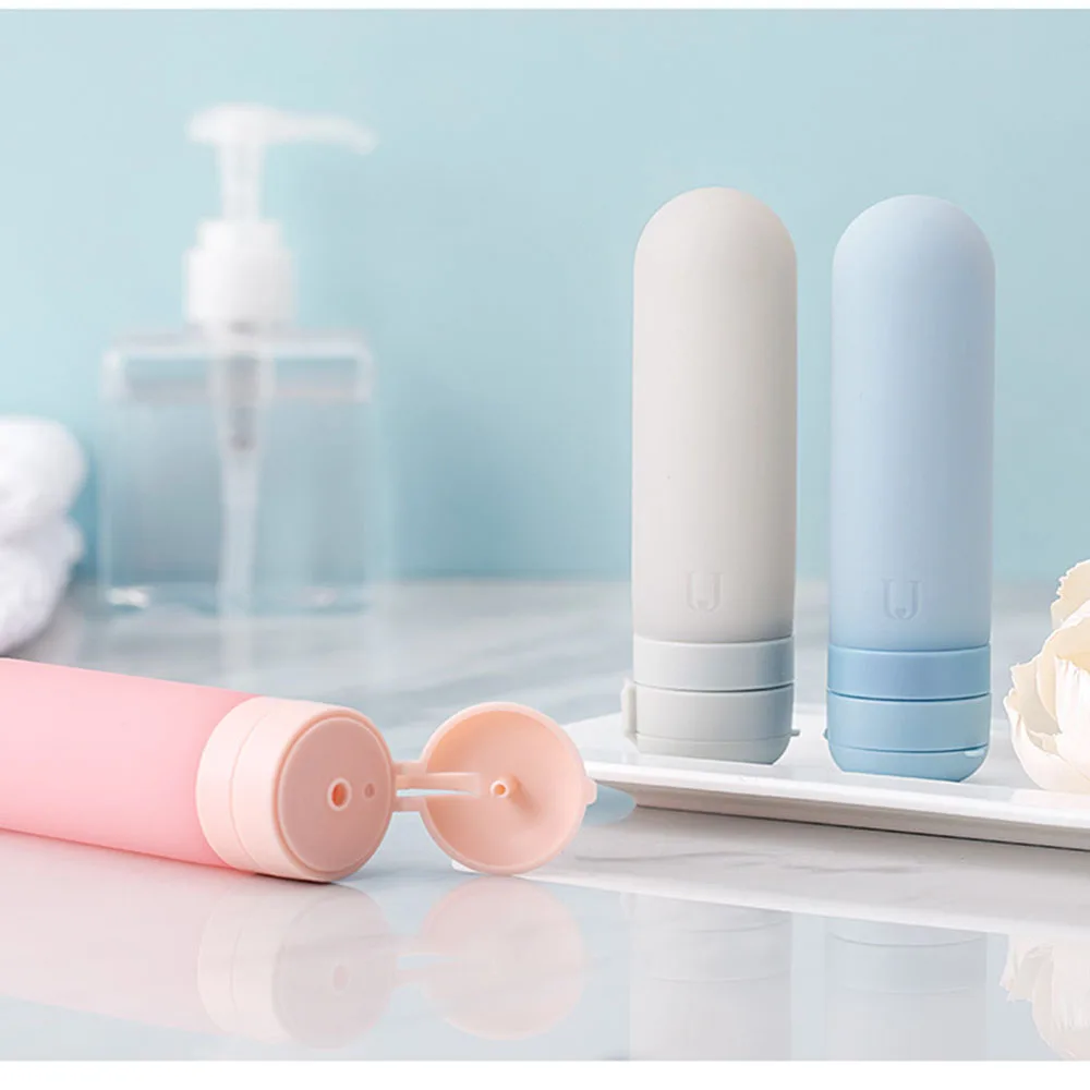 

3pcs/set Xiaomi Mijia Travel Silicone Bottle Set Portable 50ml Shampoo Container ABS Detachable Accessories For Smart Home