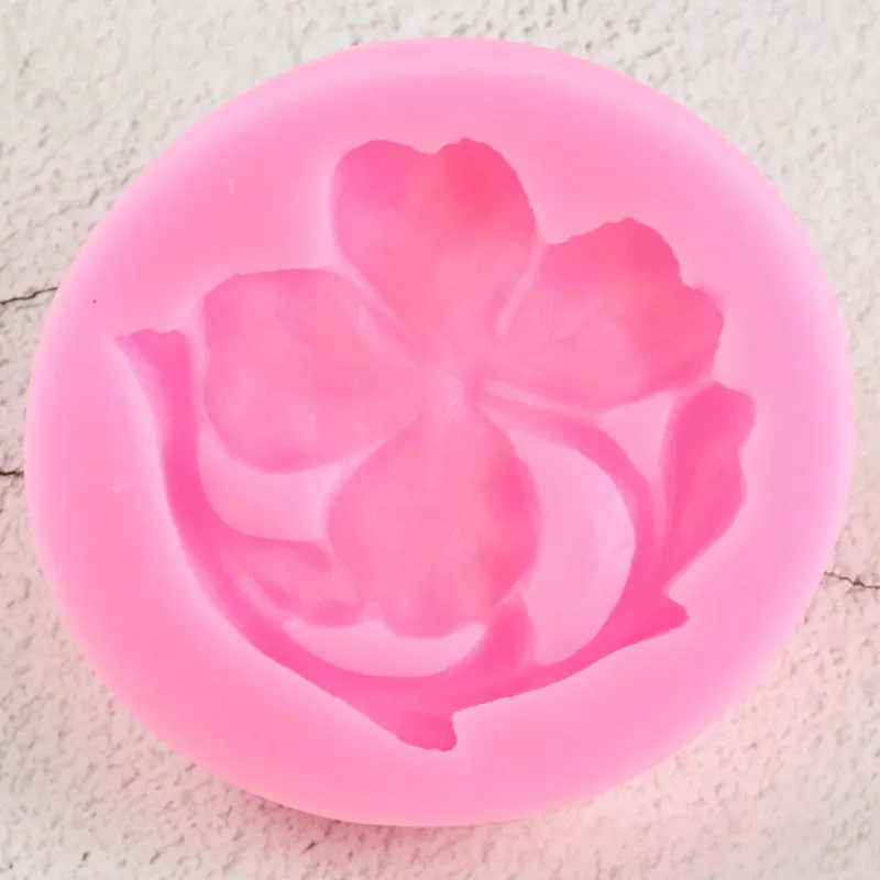 3D цветок клевера силиконовая форма шоколадная помадка формы для пирожных сделай сам украшения инструменты Конфеты Форма для полимерной глины формы для выпечки кекса