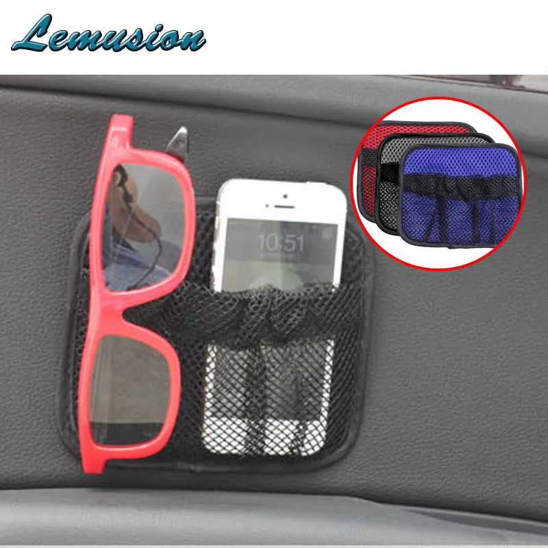 Car styling 1Pc Car storage bag Paste type Mesh bag for BMW e46 e39 e36