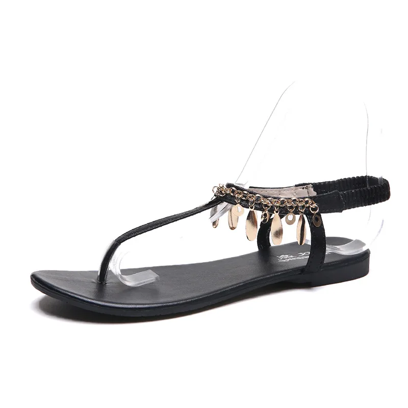 roman sandals black