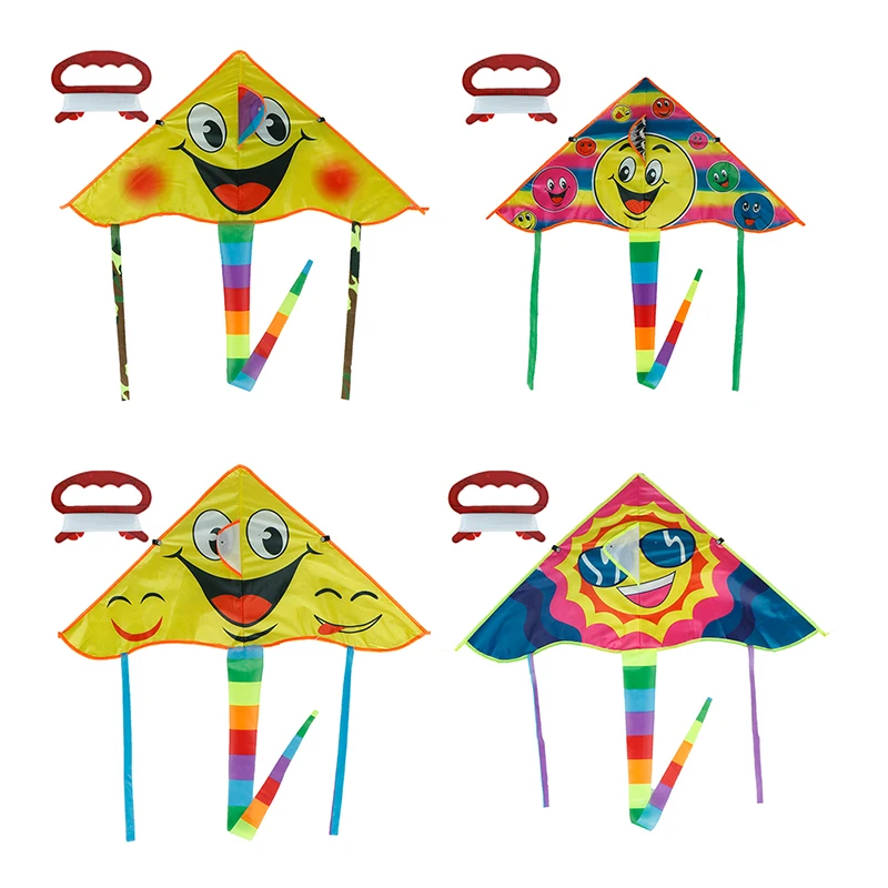 

New Smile Face Angel Sports Beach Toy Smile Stunt Kites Design Kite Cometa Child Toys