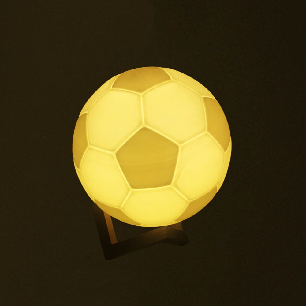 

2019 Silkworm 3D Print 3/16 Colors Football Soccer Night Light Bedside Lamp For Christmas Day Novelty Gift Home Decor Atmosphere