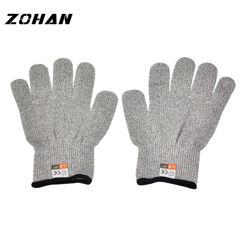 ZOHAN, 1 пара, устойчивые к порезам, защитные Антистатические Рабочие перчатки, защищающие стальную проволоку, с металлической сеткой, перчатки для мясника - Цвет: L