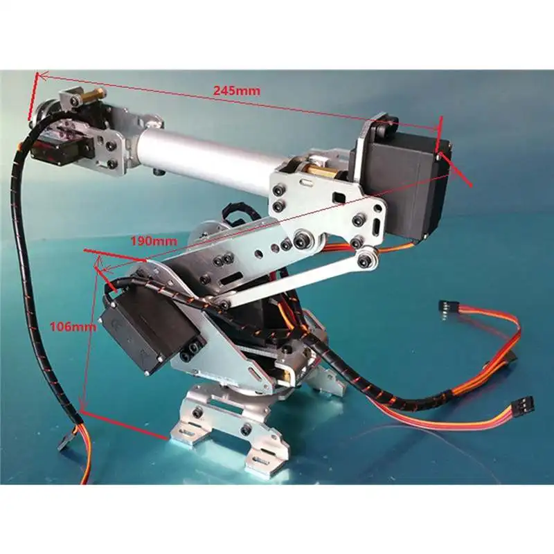 Новые поступления 6DOF механический робот полный стальной подшипник рука коготь с сервоприводы для робототехники DIY Kit