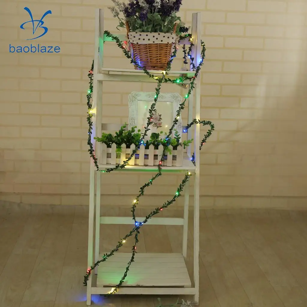 38.8ft гирлянда с питанием от солнца Ivy Vine сказочный свет Проволочная веревка лампа