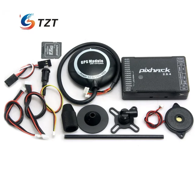 $70.92  TZT FPV Pixhack 2.8.4 Flight Controller 32Bit Open Source Based on Pixhawk and Ublox M8N GPS with C