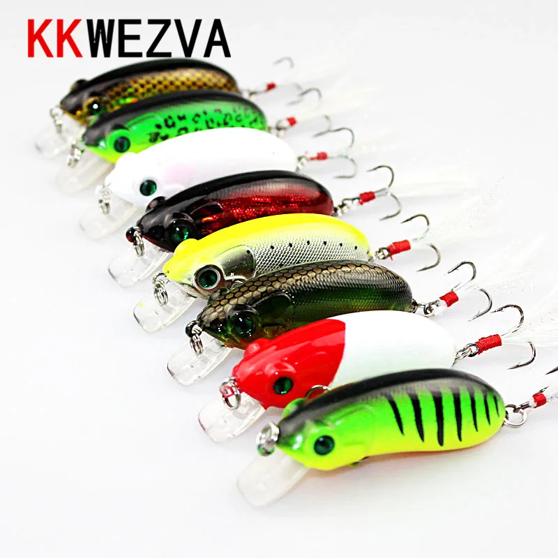  KKWEZVA 6CM 10G insect Fishing Lure Deep swim hard bait fish artificial baits minnow fishing wobble