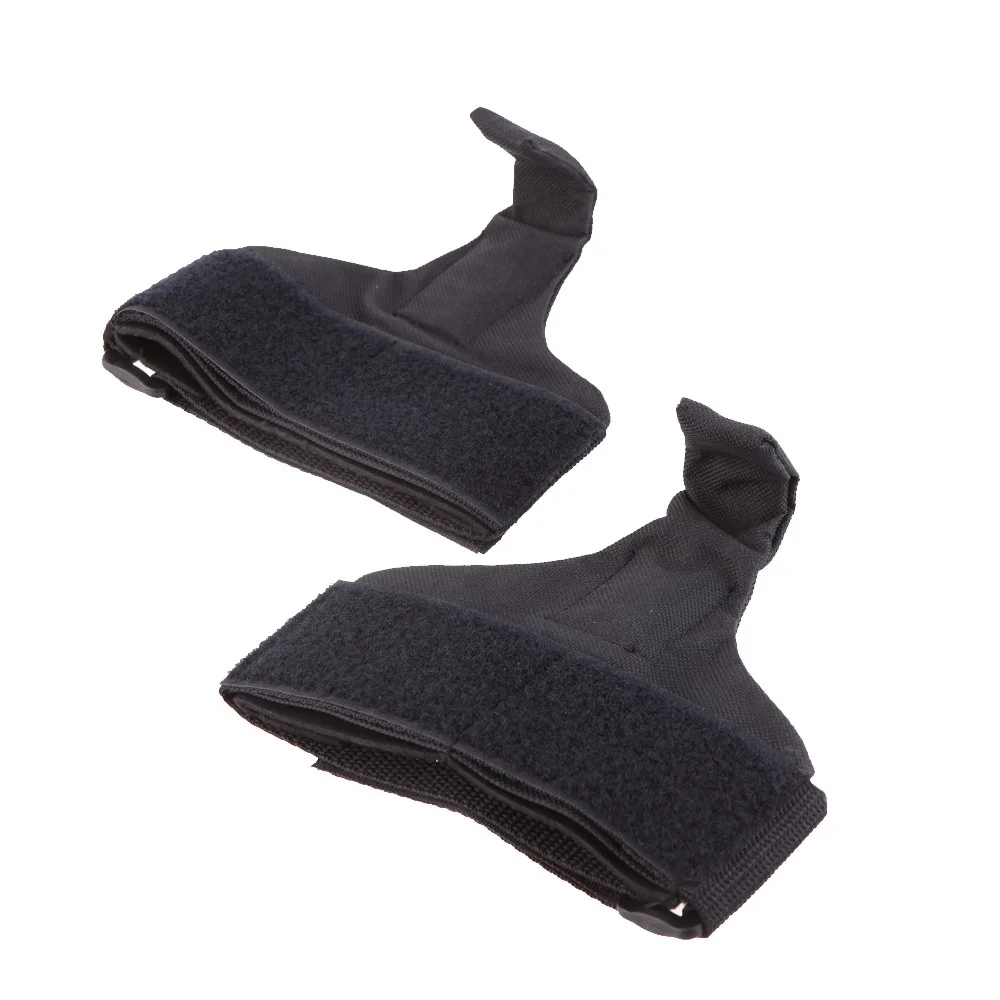 Fitness Wrist Weight Lifting Hooks Training Gym Grips Straps Support Black