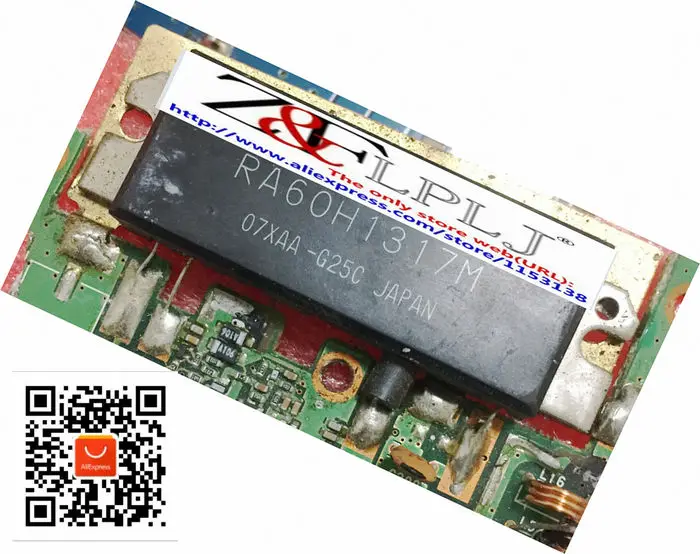 Модуль RA60H1317M1A RA60H1317M1 (металлический корпус)/RA60H1317M 60 Вт RF MOSFET модуль усилителя