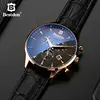 Bestdon Luxury Brand Watch Men Automatic Mechanical Watch Business Casual Switzerland Watches Moon Phase Blue Leather Strap 7116 ► Photo 3/6