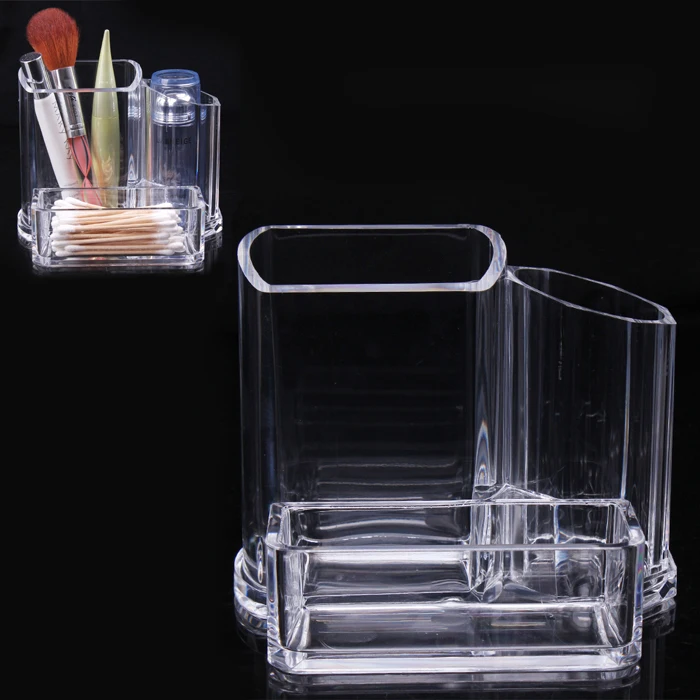 Модный прозрачный Косметический Настольный органайзер для хранения губной помады, кисточка, подставка, органайзер для макияжа, высокое качество