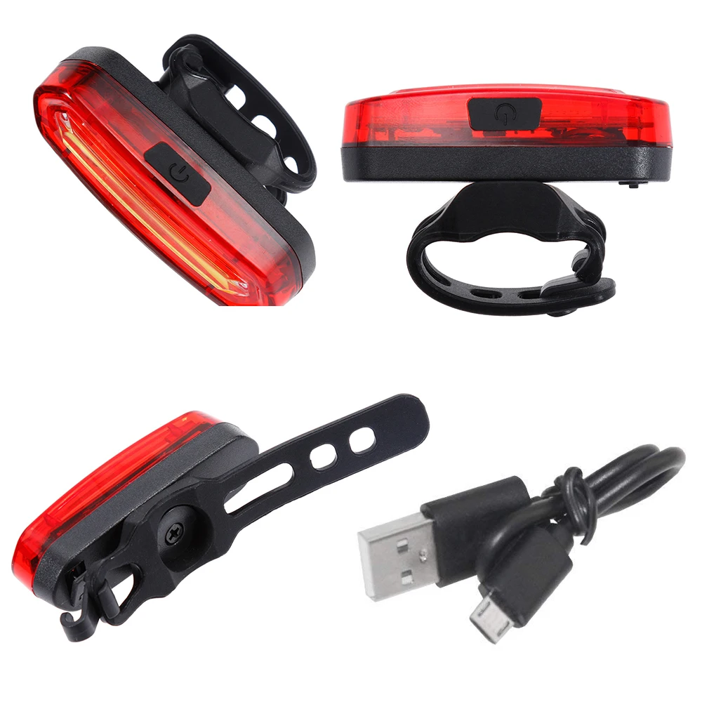 Sale Zacro Bicycle Rear Light Cob Bicycle Led Light Rechargeable USB Safety Taillight Cycling Waterproof Mtb Tail Light Back Lamp 4