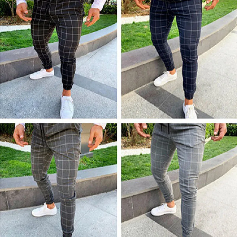 men's casual plaid pants