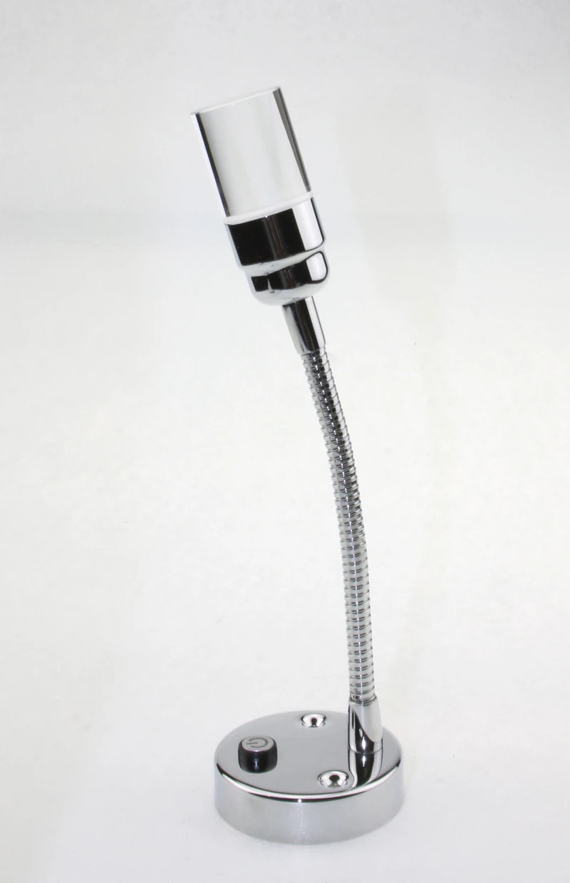 

DC 12 V 264mm Flexible hose Crystal LED Reading Bedside desk Lamp - Locd White Lighting Map Light for RV, Car, Marine, Camp