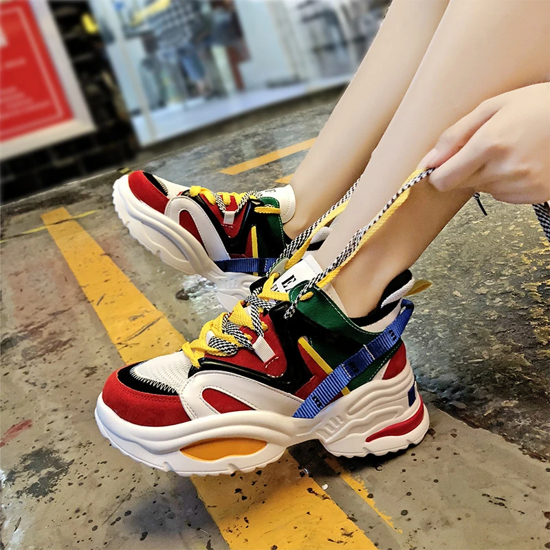 Zapatos Deportivos Coloridos Y Cómodos Para Mujer Zapatos Deportivos Coloridos Y Cómodos Para Mujer