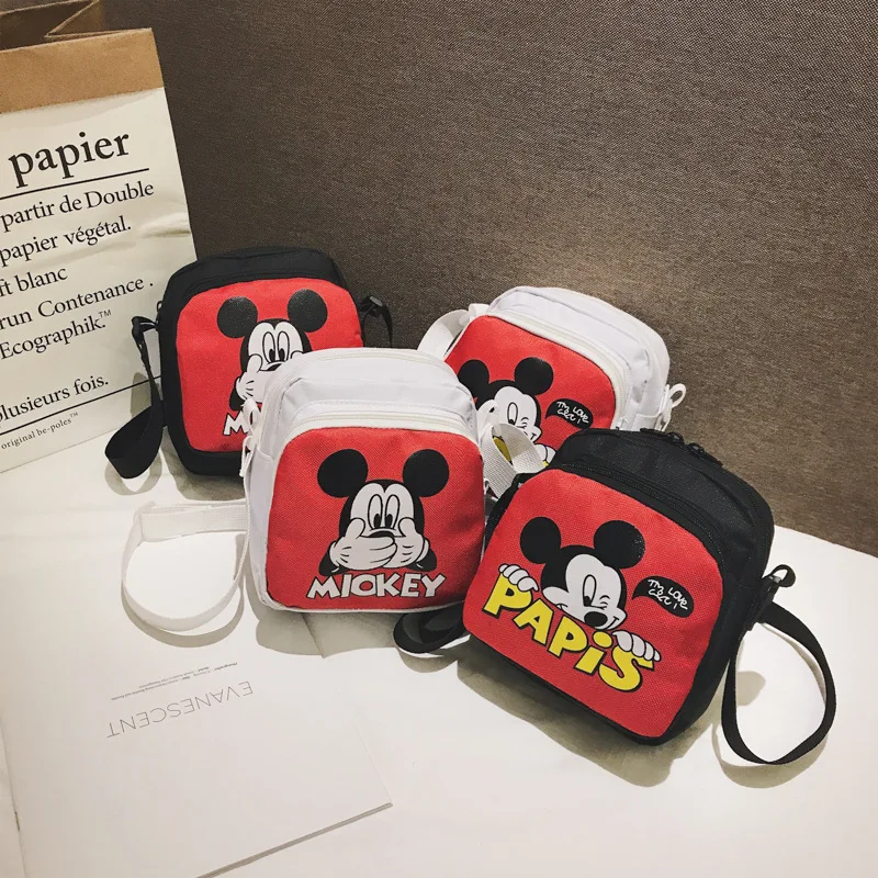

Disney Mickey mouse Cartoon Children bag Shoulder boy Girl lovely Bag messenger bag Parent-child package Storage bag