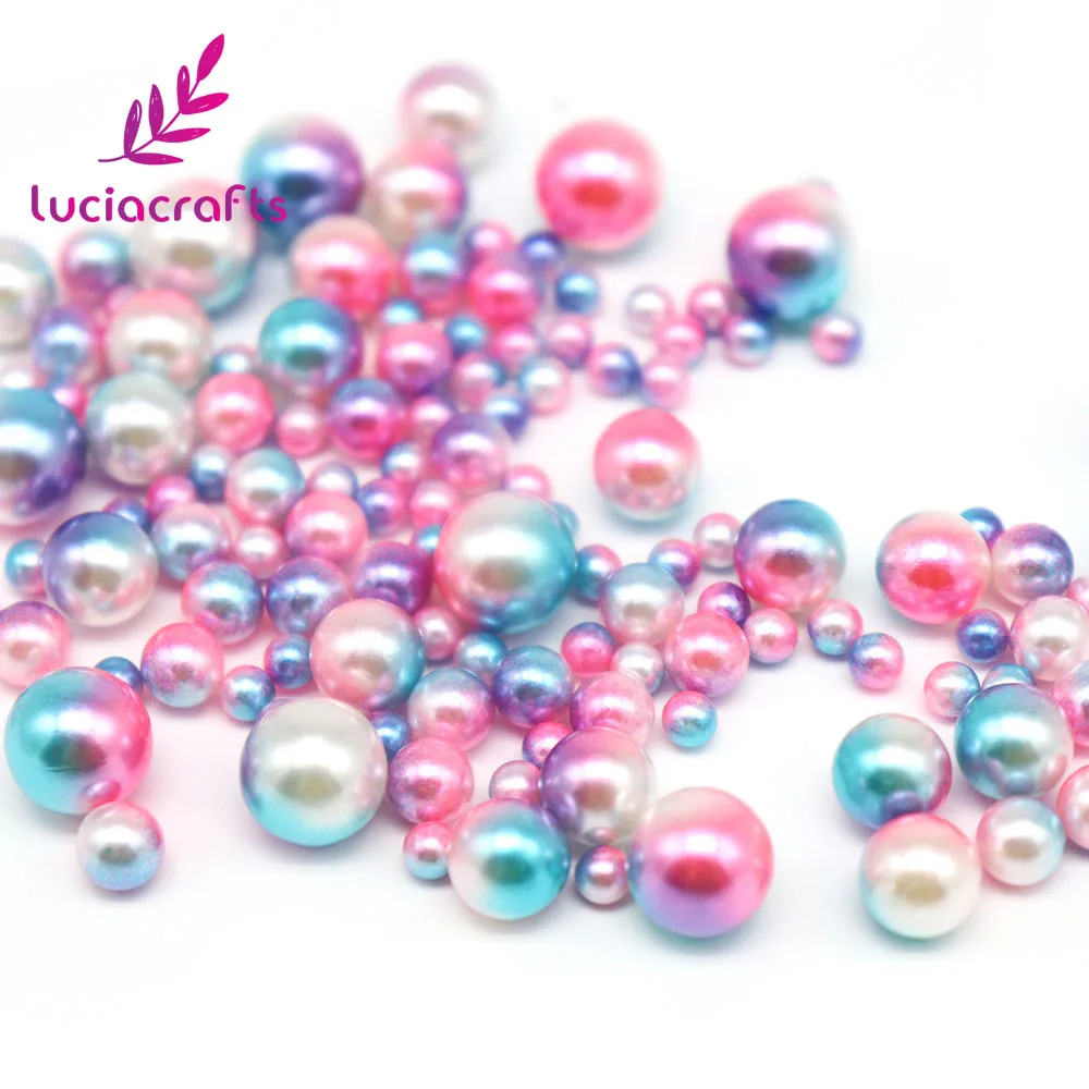 Lucia Crafts 20 г/лот произвольные смешанные размеры без отверстий жемчуг круглые