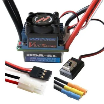 

1PCS Hobbypower Racing 35A ESC Brushless Speed Controller Suitable for 1/12 1/10 RC Remote Control Cars