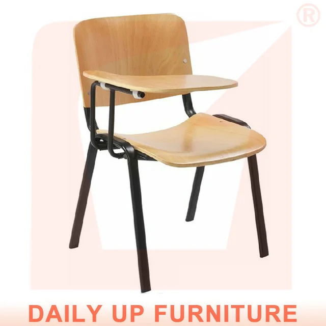 stacking tablet plastic chair lecture chair with writing tablet