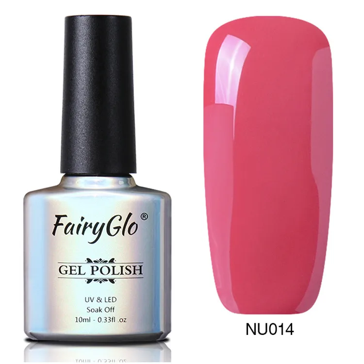 FairyGlo 10 мл телесного цвета УФ гель лак для ногтей светодиодный впитывающий Гель-лак полуперманентный Гибридный лак Лаковая краска - Цвет: NU014