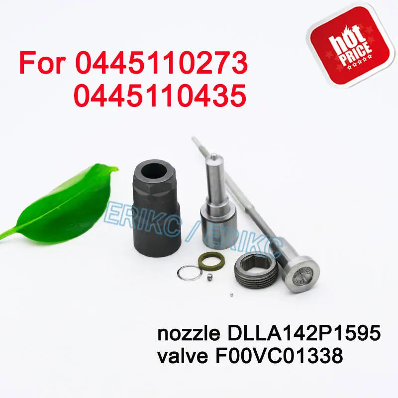 ERIKC Injector 0445110273 0445110435 Repair Overhaul Kits Fuel Nozzle DLLA142P1595 Valve F00VC01338 For FIAT IVECO 504386427 | Автомобили