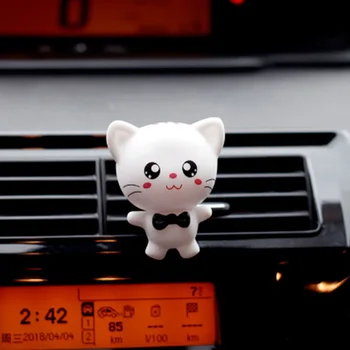 

Cute Happy Cats Car Ornaments Car Vents Perfume Air Freshener Lovely Cartoon Automobiles Interior Perfume Car Smell Decoration