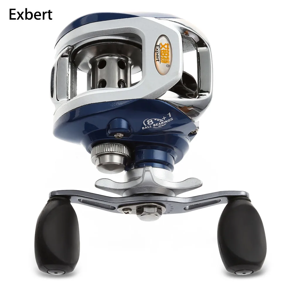 

Exbert AF105 Baitcasting Fishing Reel 8 + 1 Bearings High Speed Bait Casting Water Drop Wheel Fishing Reel Baitcast