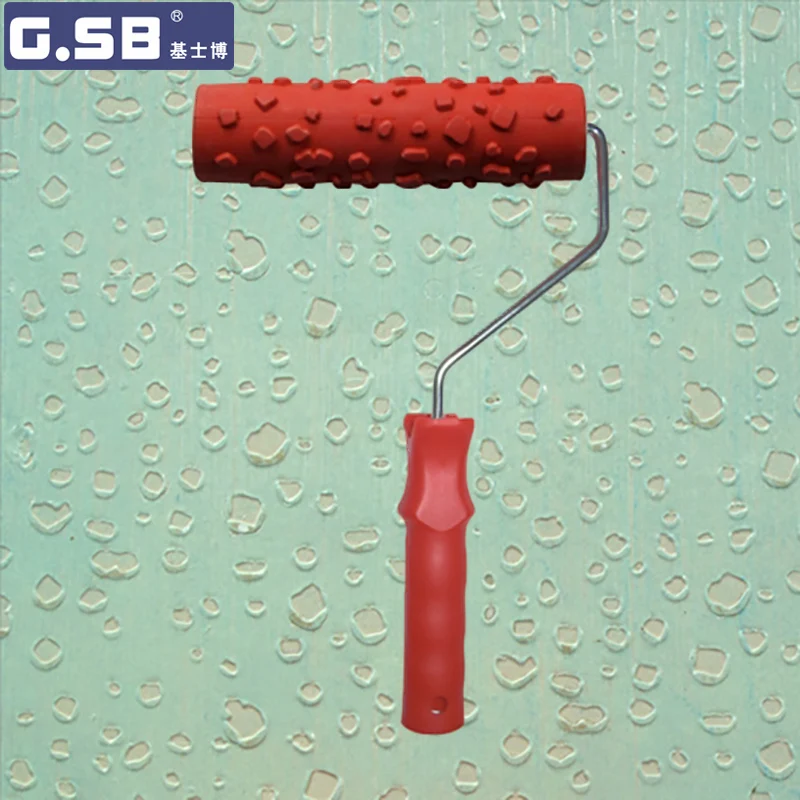 

Free shipping 7"inch Pattern Paint Roller for wall decoration rubber model Reliefs paint roller NO.072 Paint tool