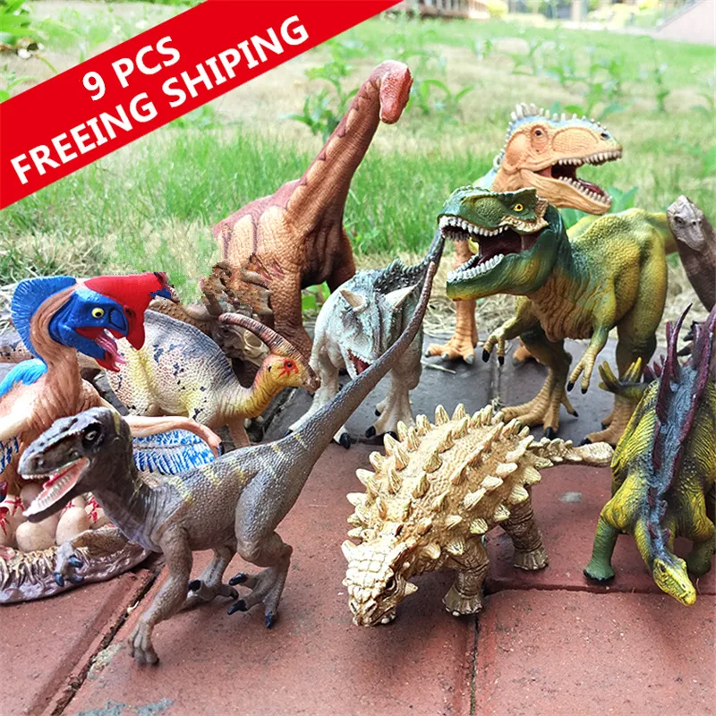 

Kids Toy 9 pcs Dinosaur Animal Models Set Figures Animals Toys Dinosaurs Toys Best Gifts For Kids Free Shipping