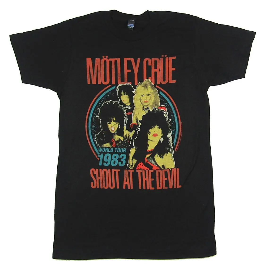 

Motley Crue Shout At The Devil World Tour 1983 T Shirt New Official Reissue