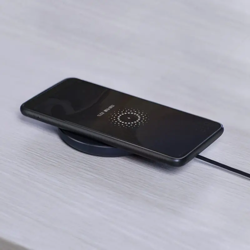 Оригинальное Беспроводное зарядное устройство Xiaomi 10W MAX Quick Charge Qi Беспроводное зарядное устройство type-C для iPhone для samsung для huawei