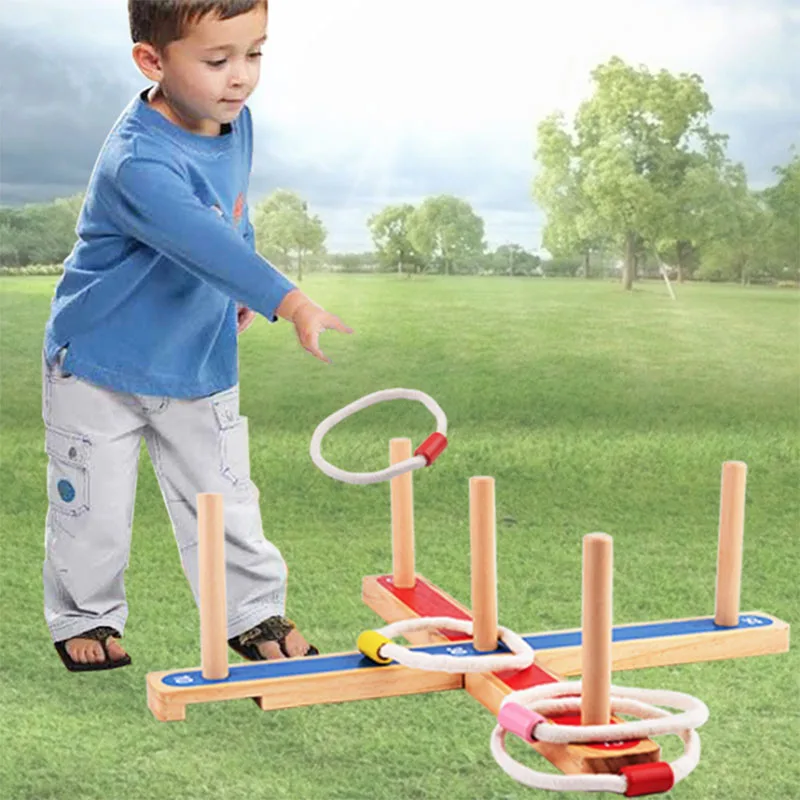 

Children's educational toy outdoor parent-child interactive game children's brain Wood ferrule Color perception game puzzle toys