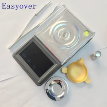 0.001g Electronic Jewelry Carat Scale 50g*0.001g LCD Backlit Touch Gem Diamond USB Digital Scales Count Pocket Weight Balance