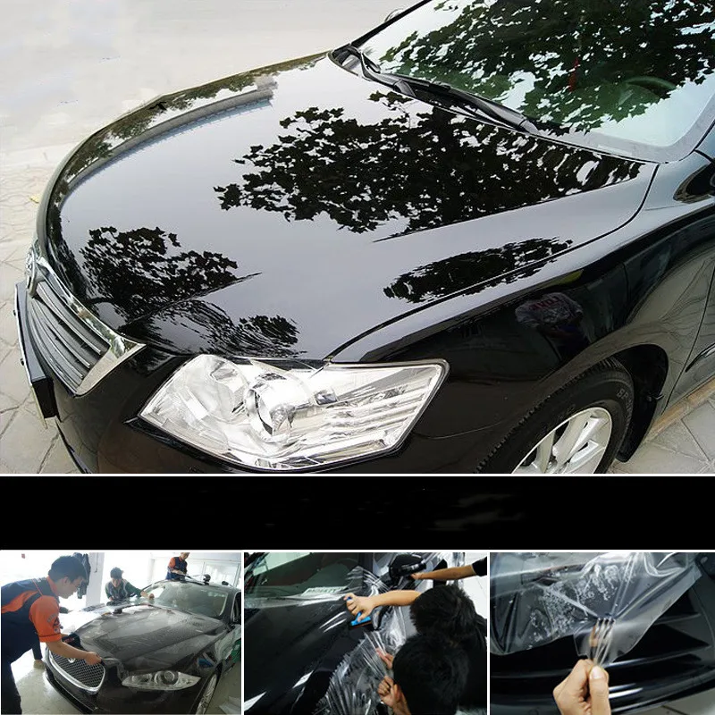 Film de Protection en Vinyle Transparent Anti-salissure pour Pare-choc de  Voiture, Autocollant de Peinture pour Capot, 20cm x 1/2/3/5m - AliExpress