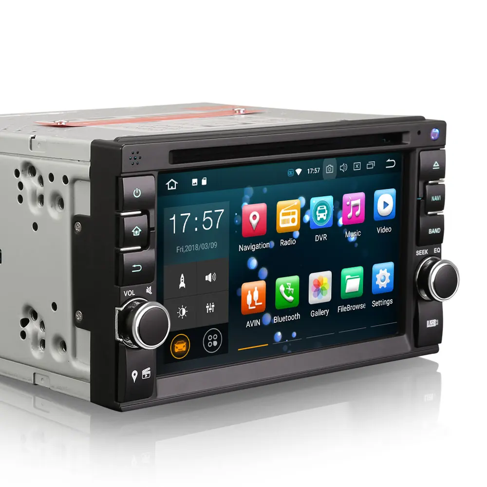 Perfect 6.2" Android 9.0 Pie OS Double Din Car DVD Multimedia 2 Din Car Navigation GPS Two Din Autoradio with 3G/4G Dongle Support 2