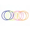 Rock Punk Big Round Hoop Earrings Trendy Neon Pink Metal Painted Large Circle Earrings For Women Statement Ear Party Jewelry 5