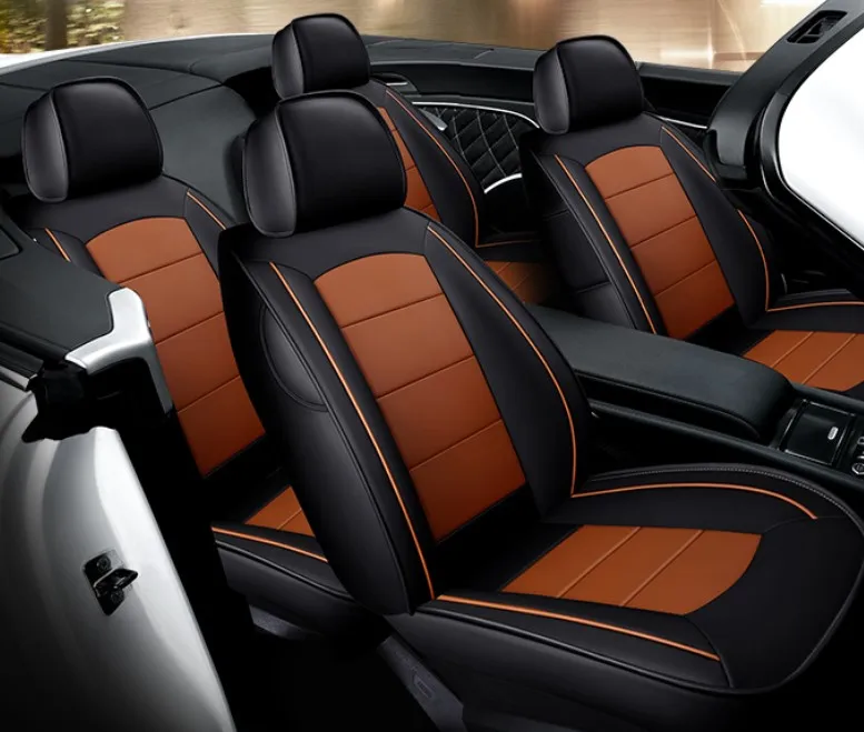 fashion four seasons genuine leather full covered customized car seat