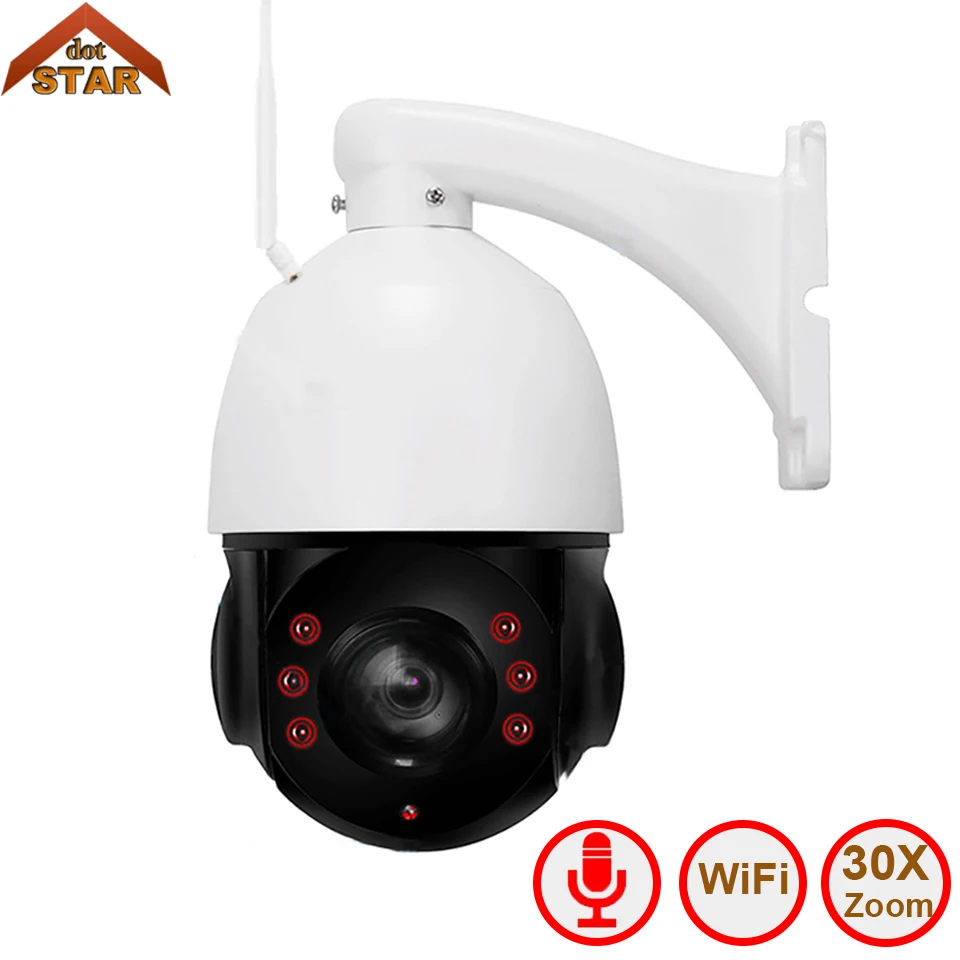 

Stardot 1080P PTZ IP Camera Wireless Outdoor Speed DomeCCTV Camera WIFI 4.5inch 30X Zoom Network IP PTZ Cameras