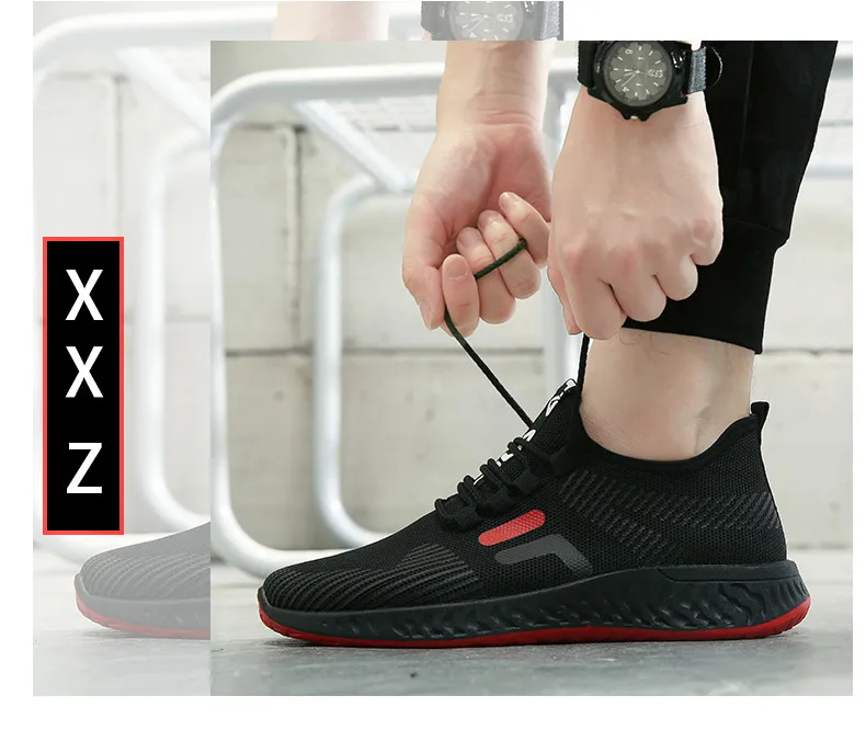 Повседневная обувь для воздухопроницаемые кроссовки для мужчин мягкая удобная прогулочная Мужская обувь уличная прогулочная обувь