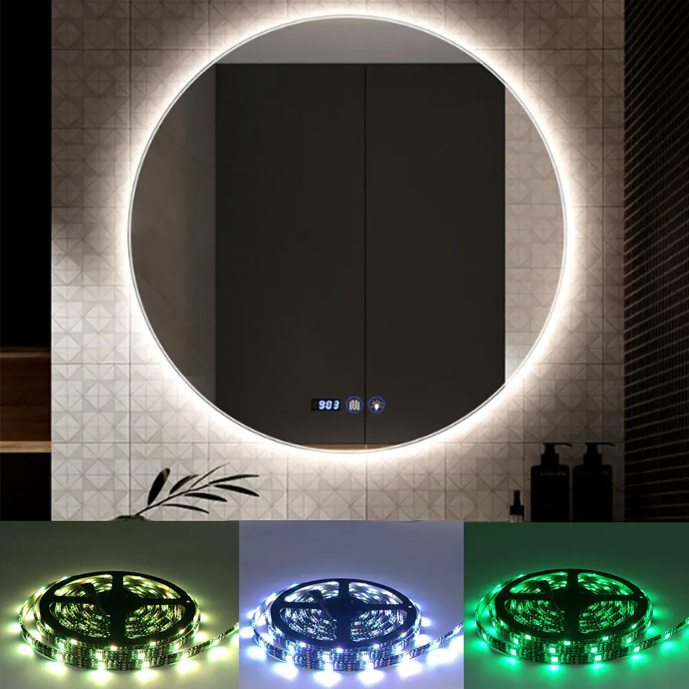  Vanity Table Mirror Light USB Power SMD LED Makeup Mirror Strip Light with Controller Backlit Mirro