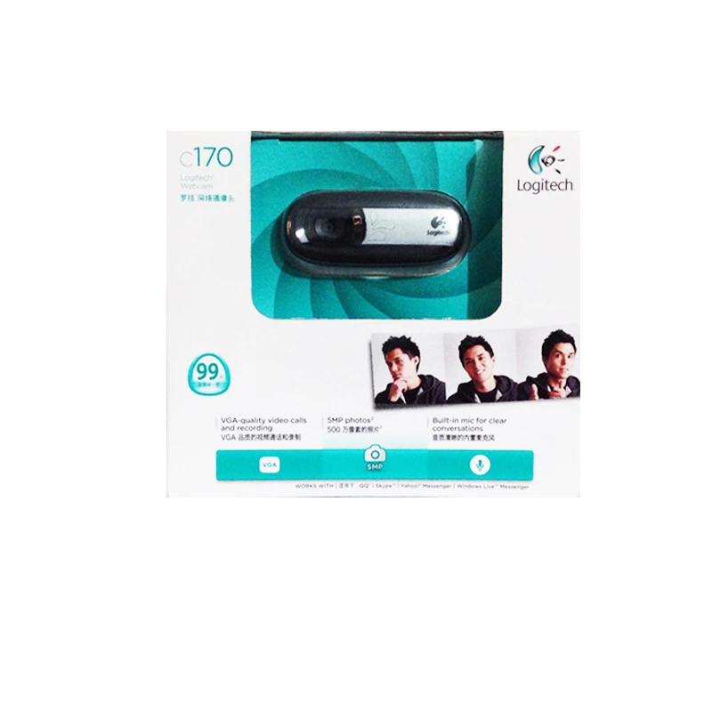 Logitech HD Webcam C170 веб Камера компьютер CMOS 1024*768 Fluid Кристалл 5 мега оригинальный