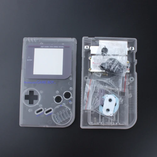 TingDong синий белый черный серый OEM полный корпус чехол для nintendo Gameboy классический для GB DMG GBO - Цвет: E