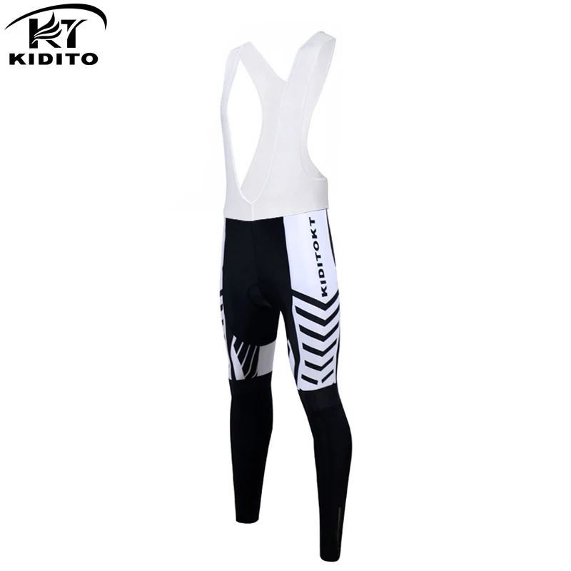 KIDITOKT велошорты Pro bib pants женские спортивные зимние супер теплые термо флисовые MTB велосипедные командные трико и брюки с 3D гелем - Цвет: color 2