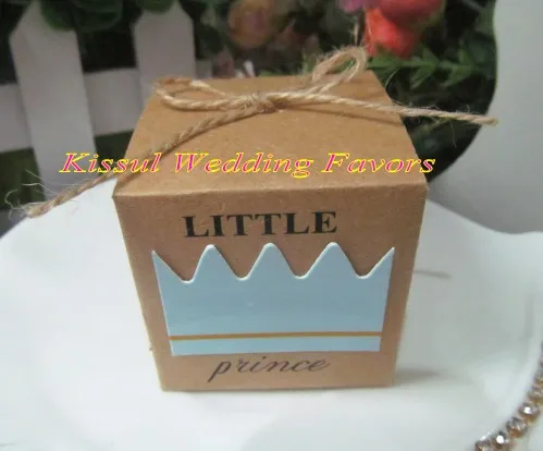 100 шт./лот) подарочные коробки для маленьких принцесс, подарочные коробки для дня рождения, вечерние подарочные коробки и подарочные украшения для малышей - Цвет: Blue