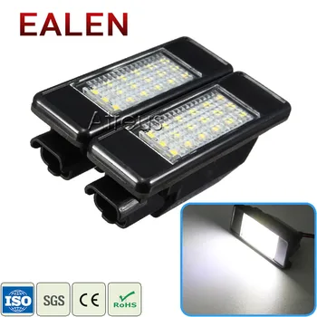 

EALEN 1Pair Car LED License Plate Lights For Peugeot 307 308 407 207 3008 508 For Citroen C4 C5 C3 C2 C6 White SMD LED Lamp 12V