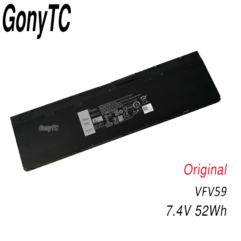 

7.4V 52wh Original VFV59 W57CV GVD76 Laptop Battery For DELL Latitude E7240 E7250 W57CV 0W57CV WD52H GVD76 VFV59 Genuine