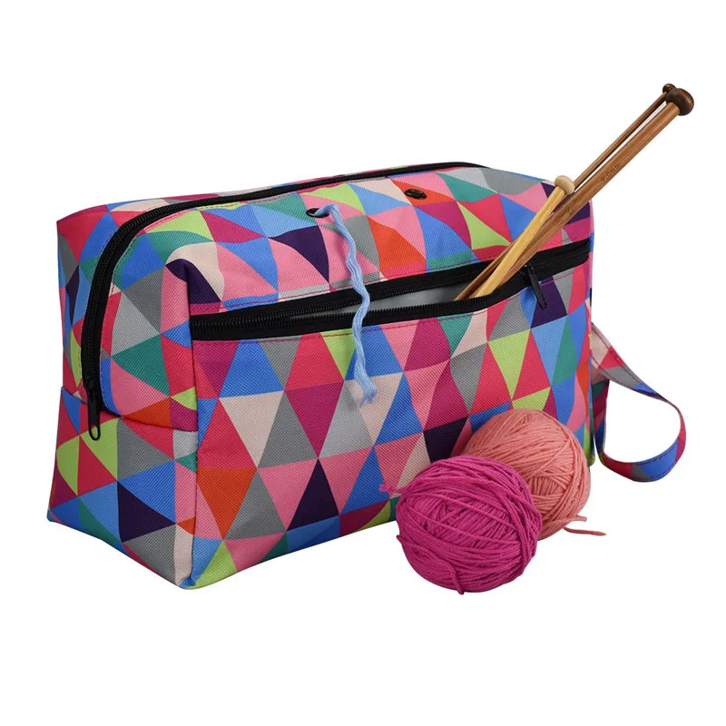 Yarn Wool DIY Storage Bag Household Tote Storage Bag for Crochet Hook& Knitting Needle DIY Needlework Storage Bag For Yarn Ball