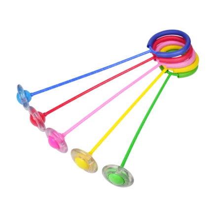 

OLOEY 5 colors optional outdoor fun sports toys / flash jumping ball /bouncing ball /children's sports ankle color rotating ball