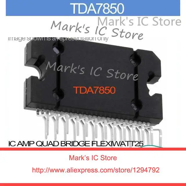 TDA7850 IC AMP квад-мост FLEXIWATT25 TDA785 7850 TDA78 TDA7 | Электронные компоненты и принадлежности